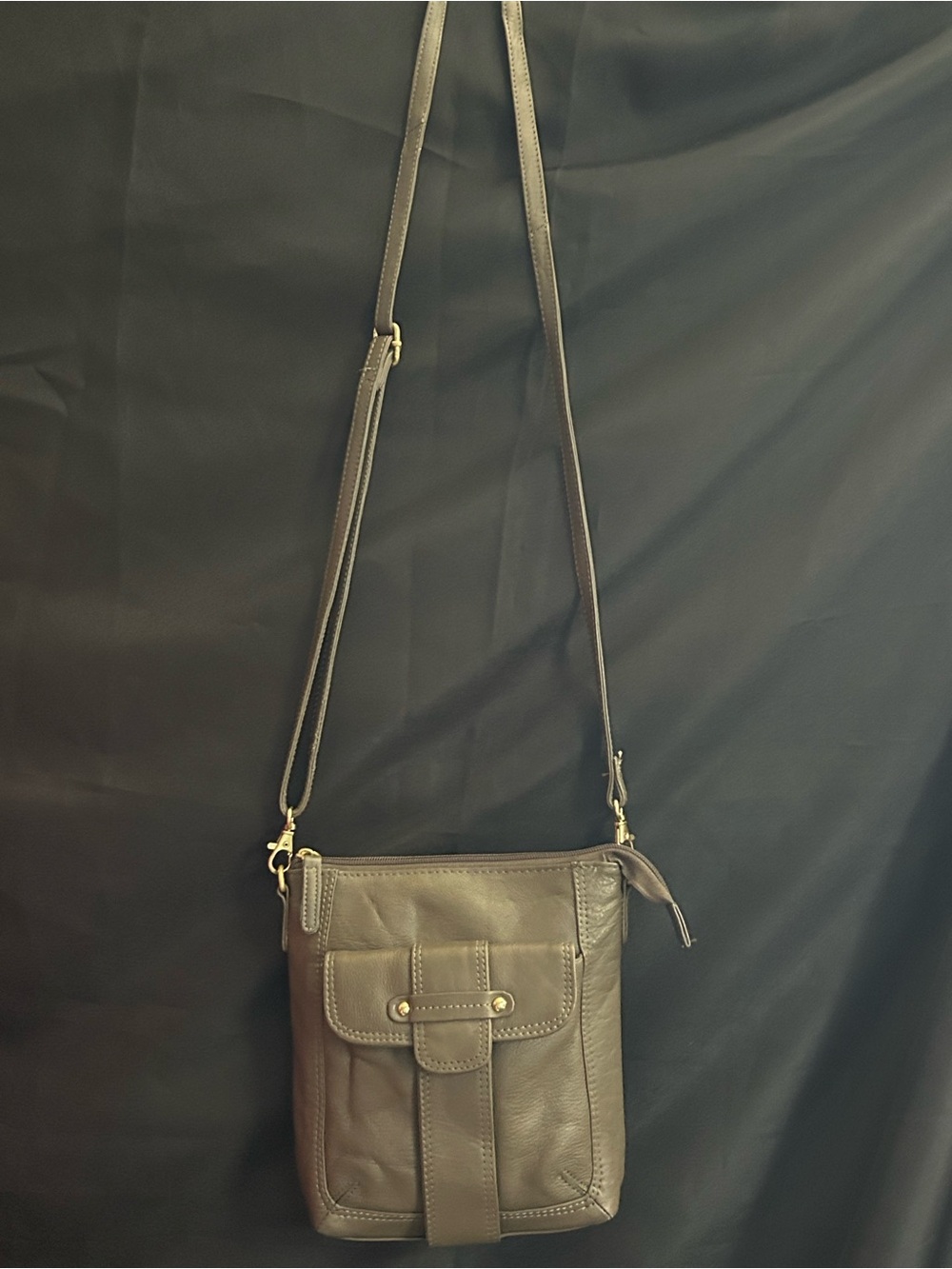 Great American Leatherworks Cowhide Leather Crossbody Bag
